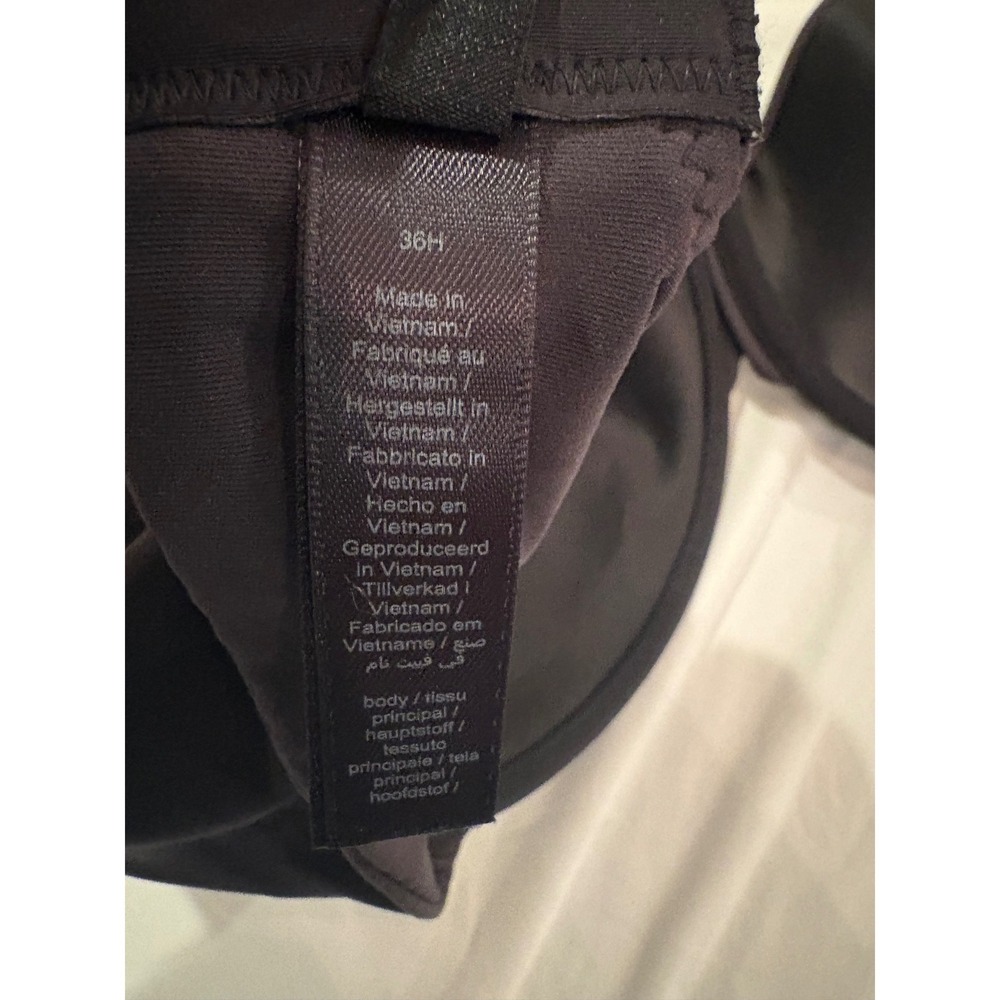 Skims Fits Everybody T-Shirt Bra Onyx Black Underwire 36H - Picture 3 of 4